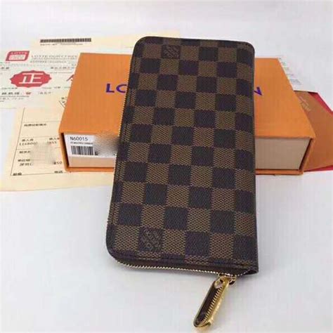 lv damier wallet zipper|louis vuitton damier wallet price.